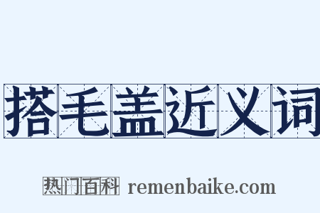 搭毛盖近义词是什么意思的图片